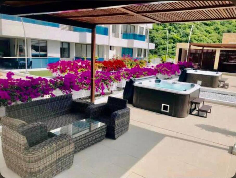 Samaria Club De Playa By Santa Marta Playa Resort, Preciosos Apartamentos En El Sector Exclusivo De Pozos Colorados Kültér fotó