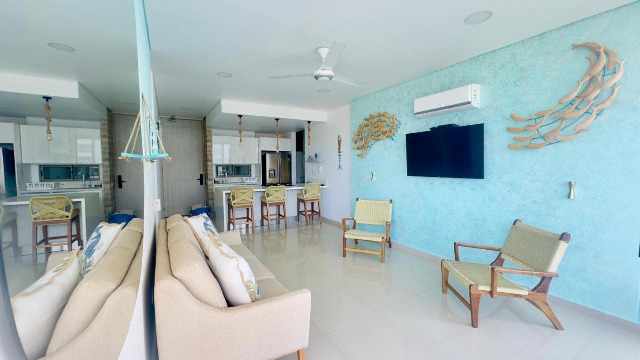 Samaria Club De Playa By Santa Marta Playa Resort, Preciosos Apartamentos En El Sector Exclusivo De Pozos Colorados Szoba fotó